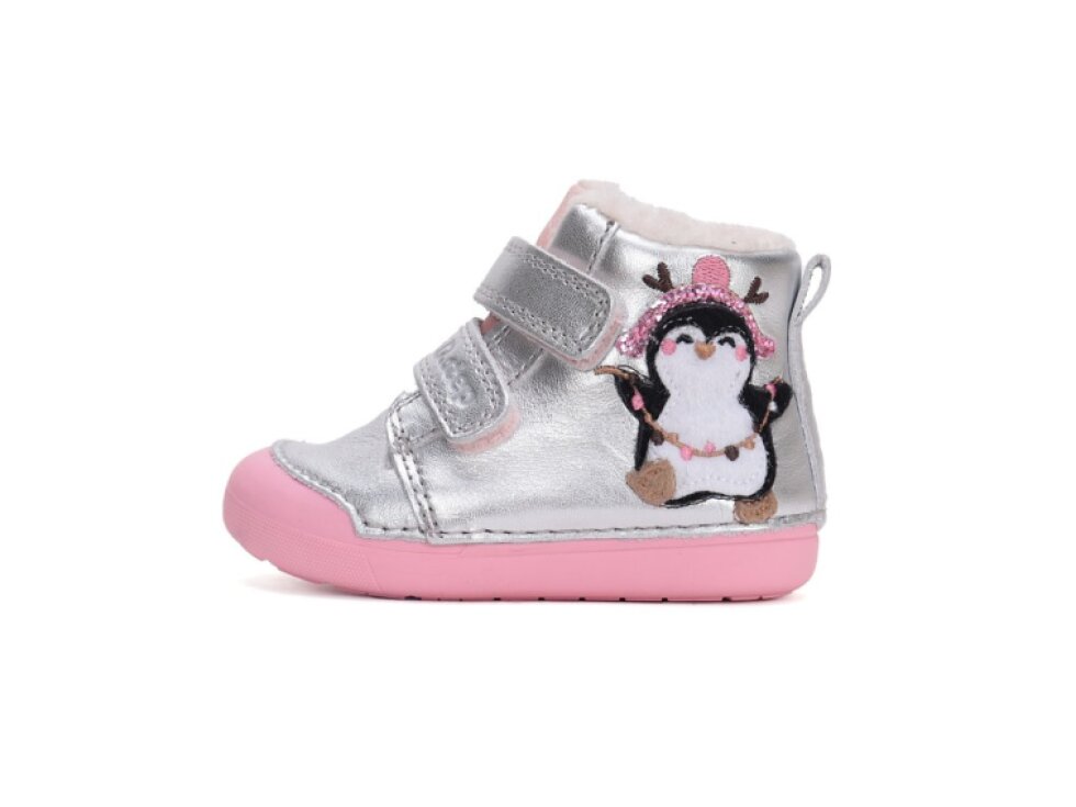 D.D. Step - Detské zimné topánky Silver W066-42268B