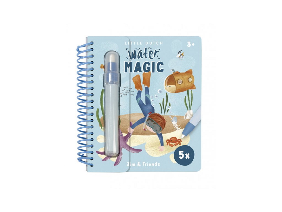 Little Dutch Kniha kúzlenia s vodou Jim & Friends