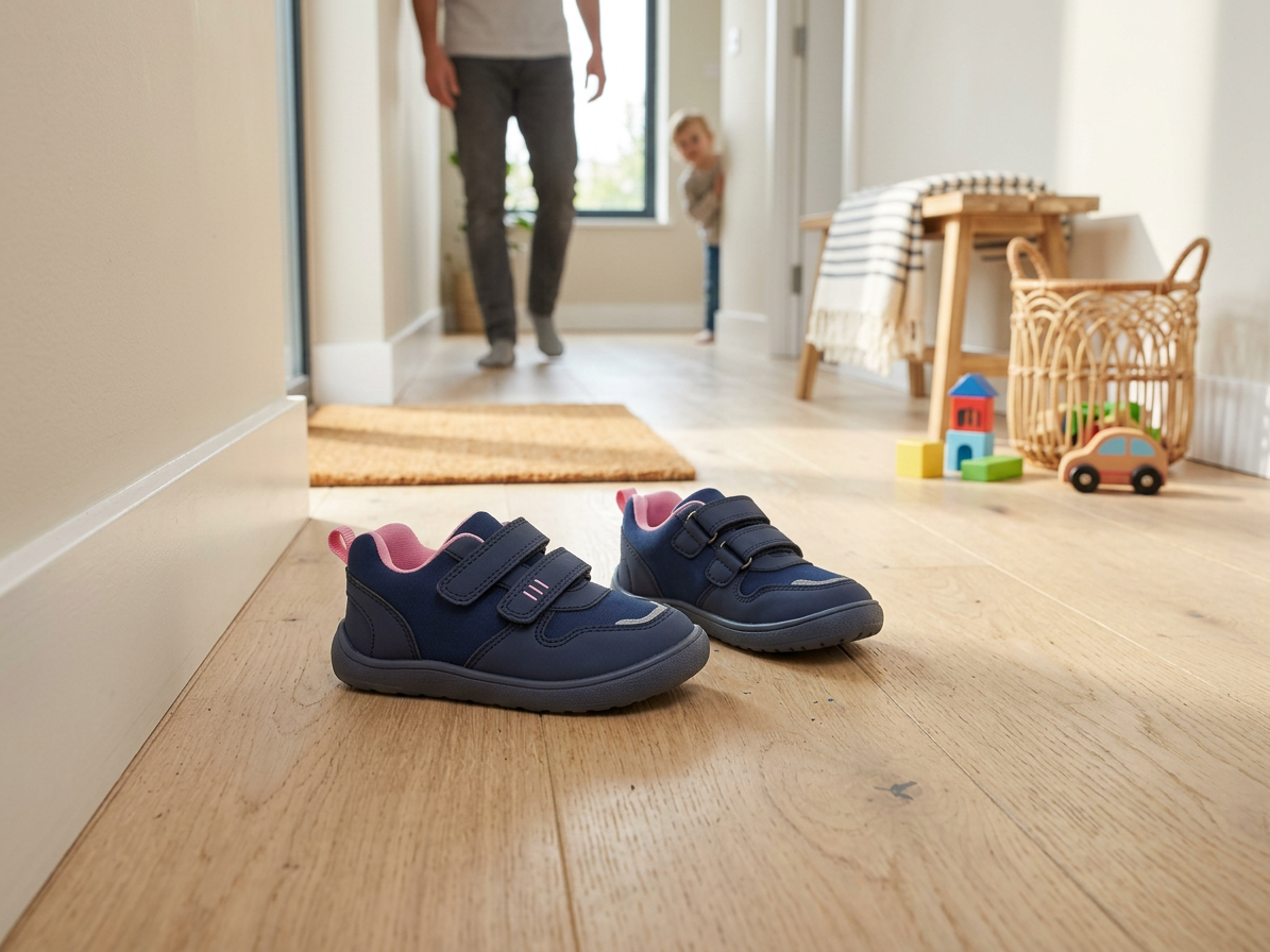 Protetika - Detské prechodné barefoot topánky PERSY NAVY