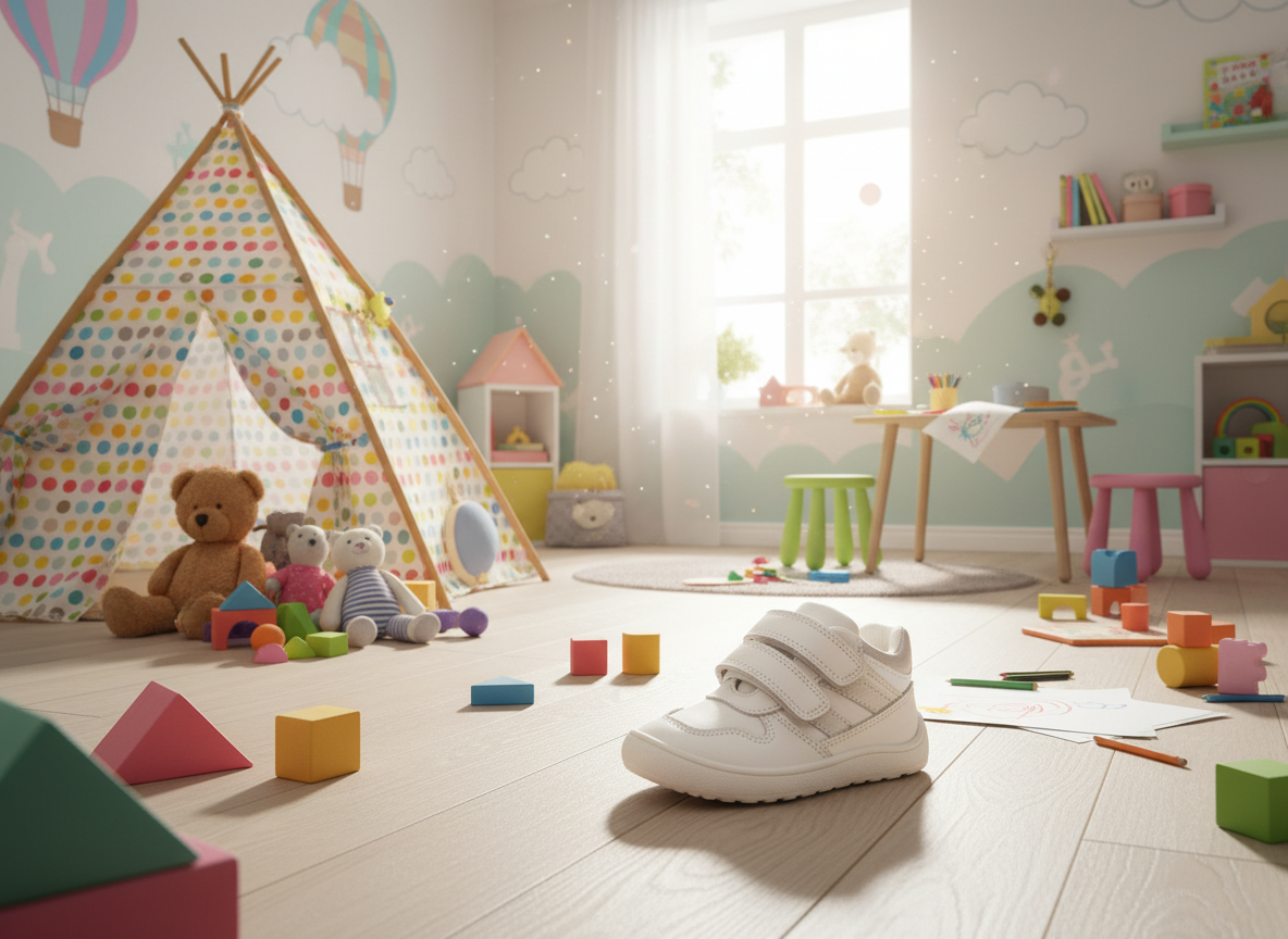 Protetika - Detské prechodné barefoot topánky VESTON BIANCA