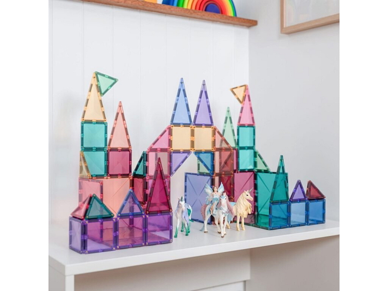 Connetix magnetická stavebnica - Pastel Starter Pack 64 kusov