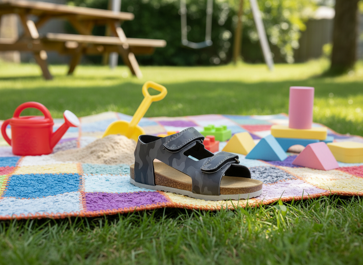 Protetika - Detské rehabilitačné sandálky ORS T901 vzor 51 maskáč šedý