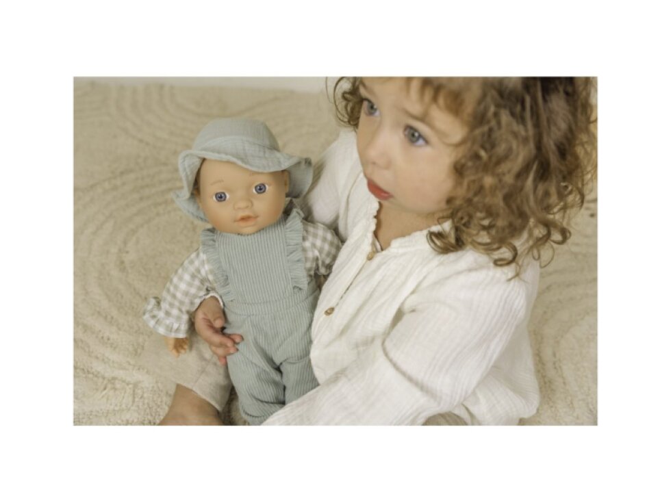 Little Dutch Oblečenie pre bábiku Baby Green Check