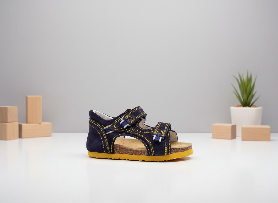 Protetika - Detské rehabilitačné sandálky T32 RIMINI Modro-žltá