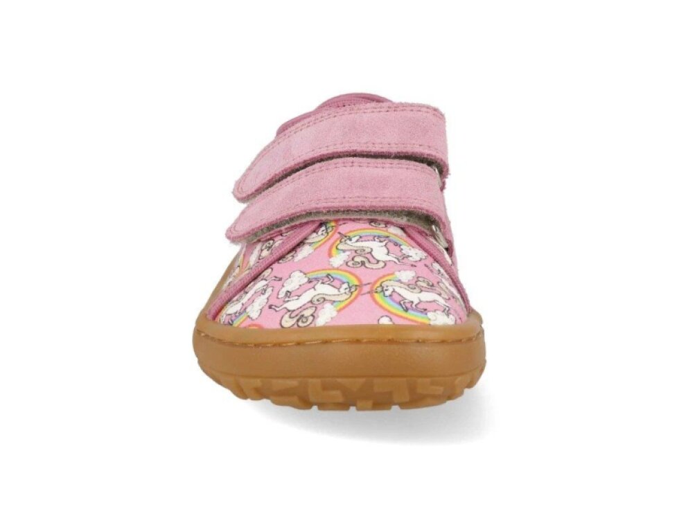 Froddo - Detské barefoot plátenky Canvas G1700422-5 Pink/White