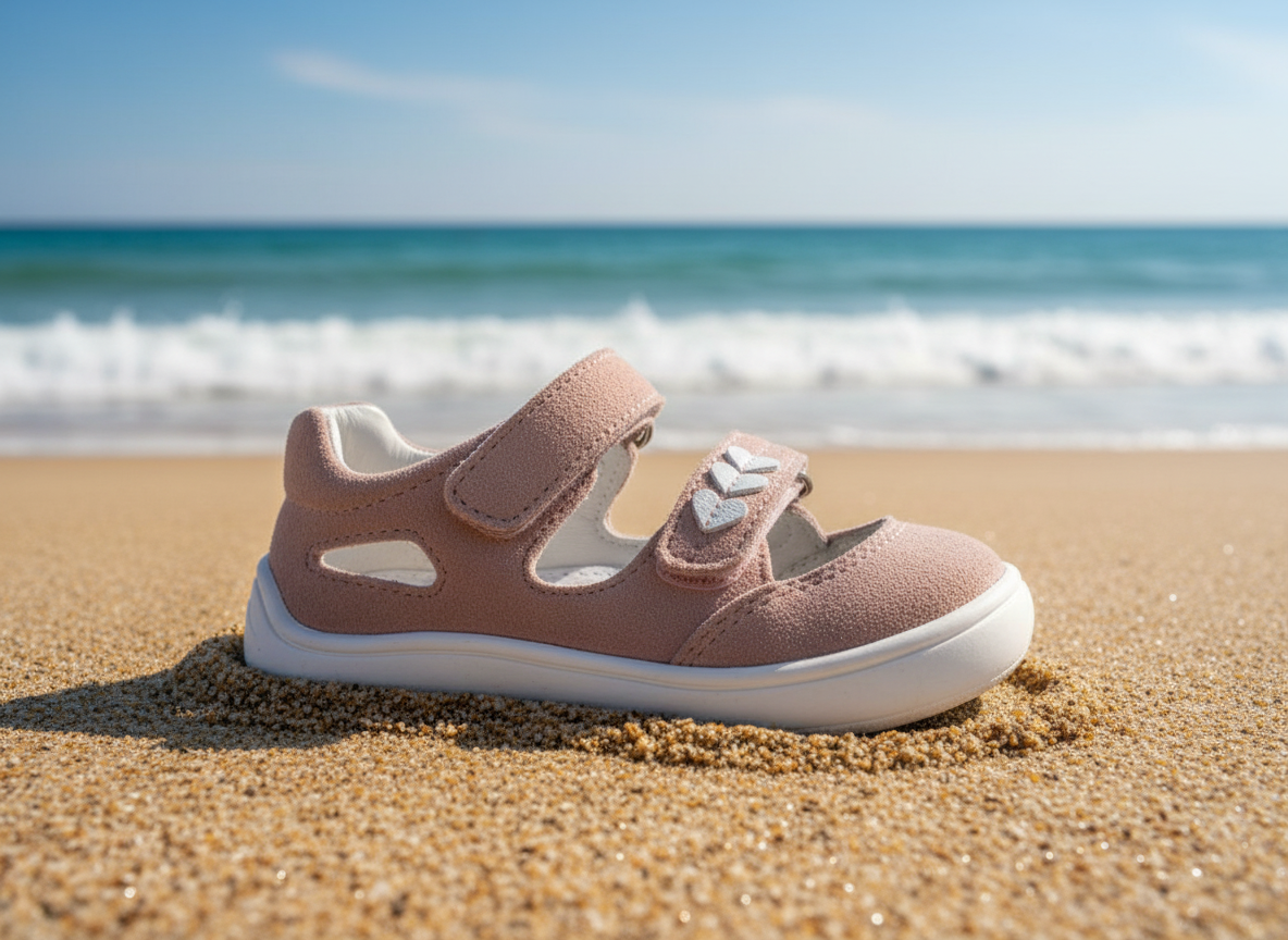 Protetika - Dievčenské barefoot sandálky TERY PINK