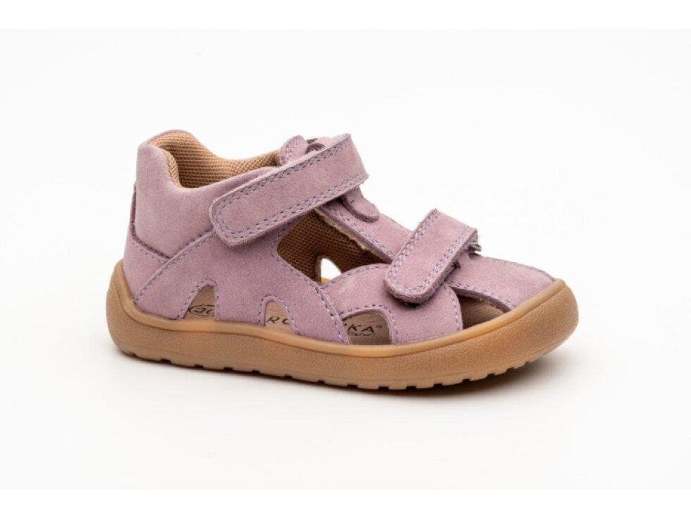 Protetika - Dievčenské barefoot sandálky HANA PURPLE