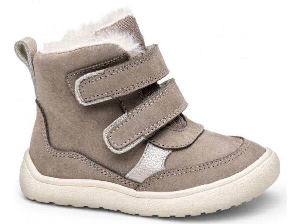 Protetika - Detské zimné barefoot topánky KESY taupe