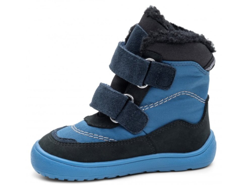 Protetika - Detské barefoot zimné barefoot topánky NUT BLUE