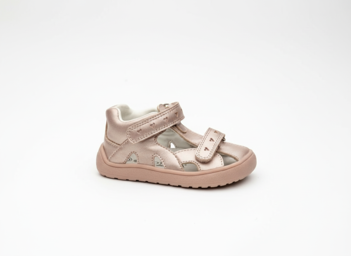 Protetika - Detské dievčenské barefoot sandálky HANA PINK