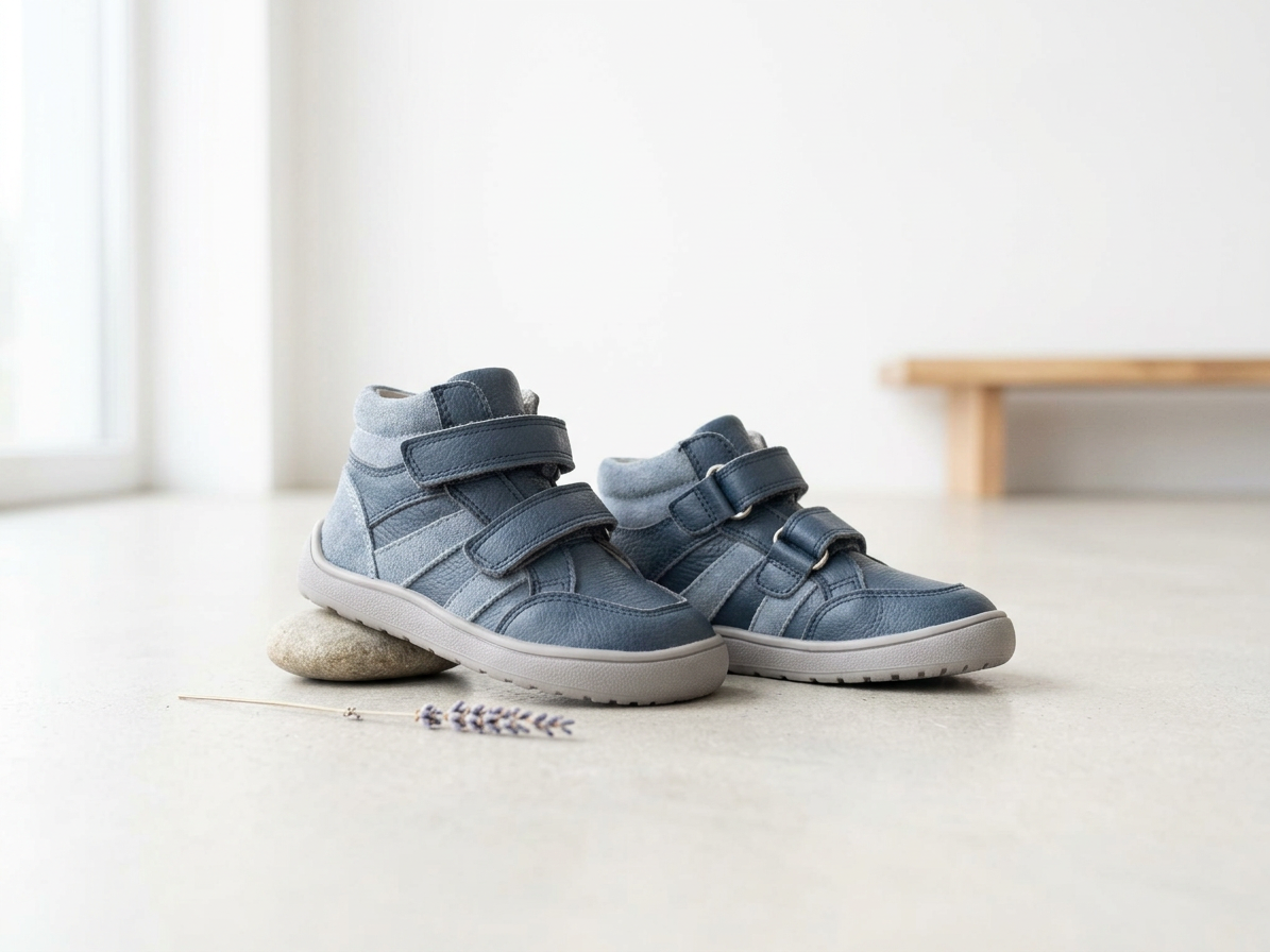 Protetika - Detské prechodné barefoot topánky KIRK NAVY