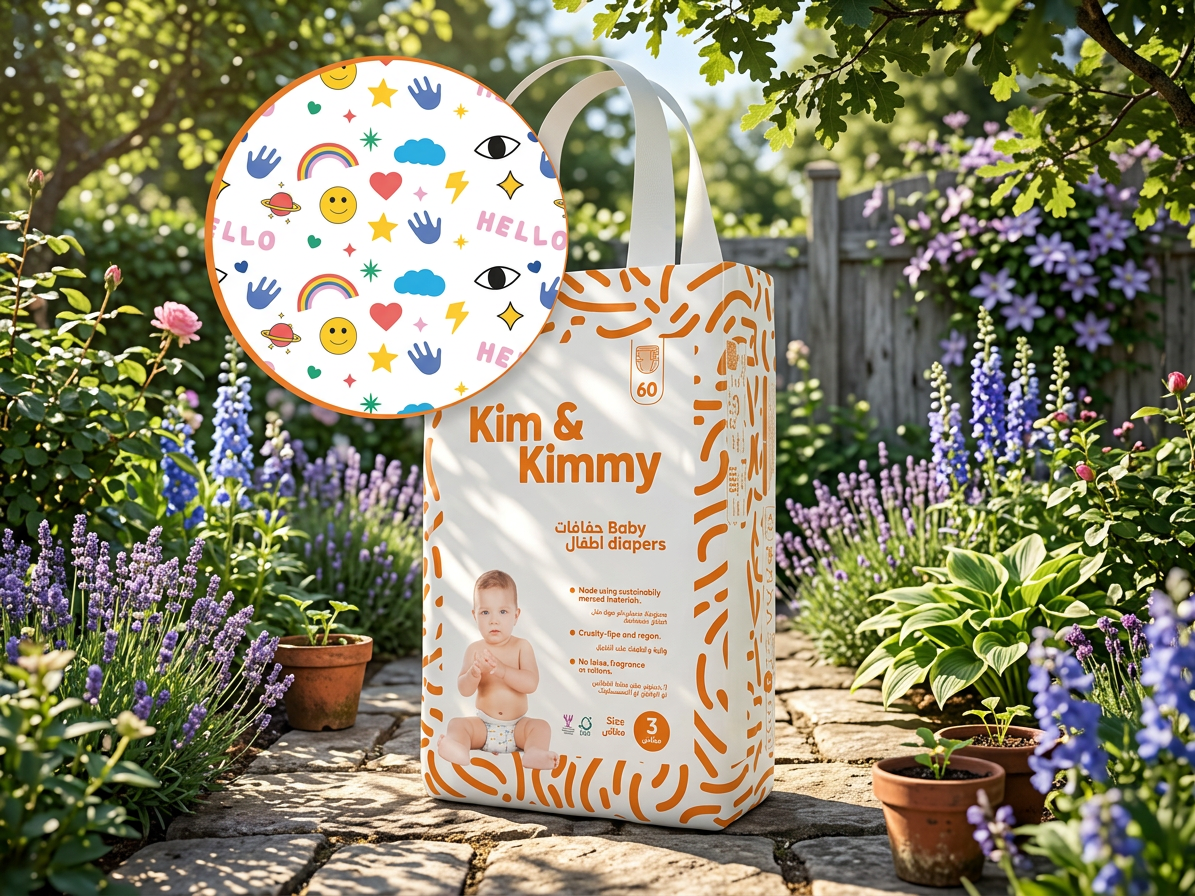 Kim & Kimmy - Jednorázové detské plienky Veľkosť 3 (6 - 11kg) - 60 ks