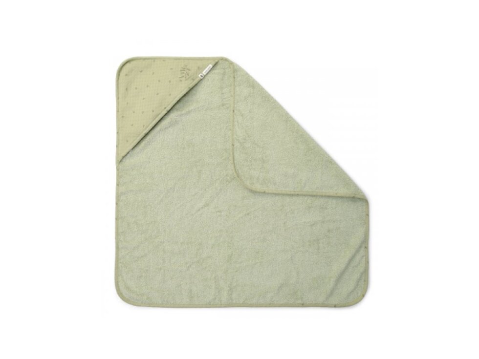 Little Dutch Osuška s kapucňou 100x100 cm Pure Sage