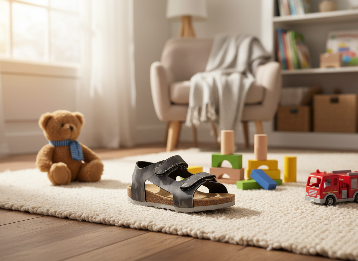 Protetika - Detské rehabilitačné sandálky ORS T901 vzor 51 maskáč šedý