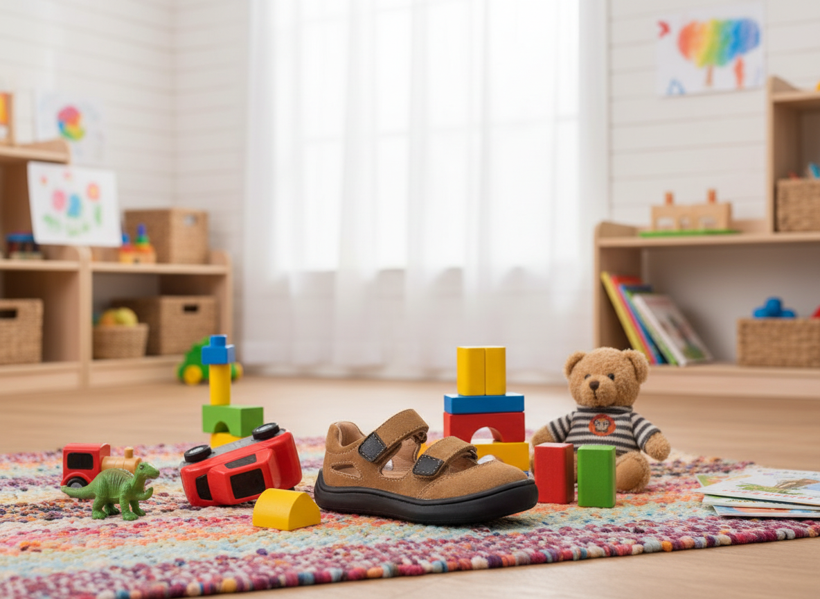 Protetika - Chlapčenské barefoot sandálky TERY BEIGE