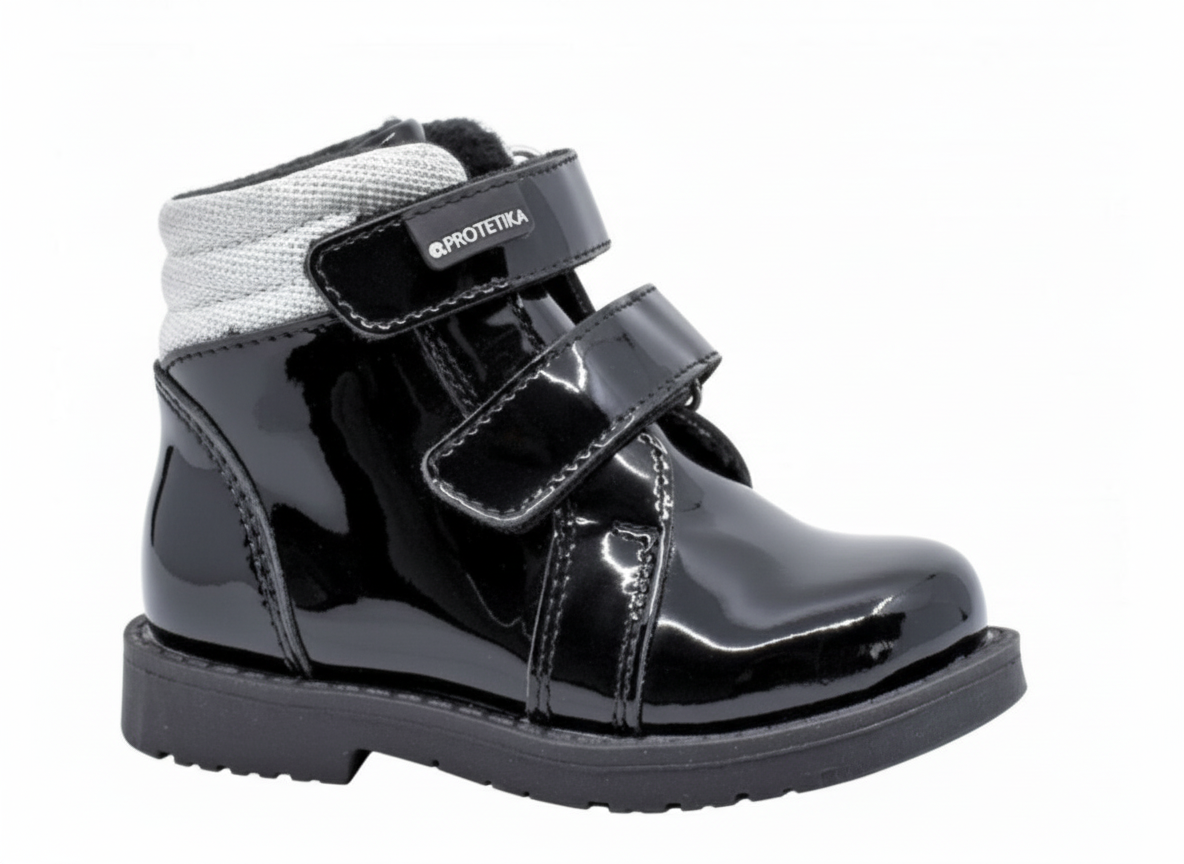 Protetika - Detské prechodné topánky EVITA BLACK