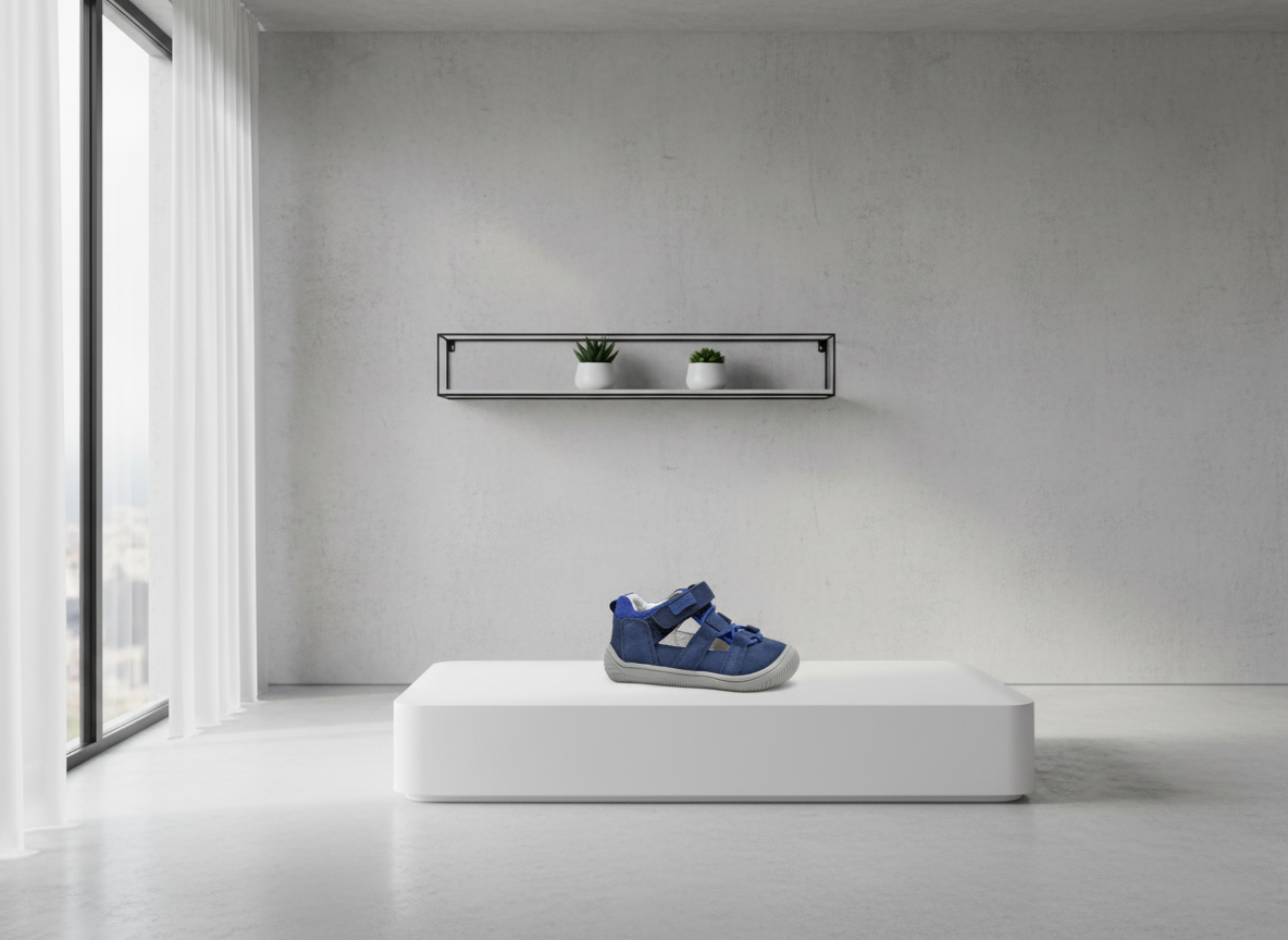 Protetika - Chlapčenské barefoot sandálky KENDY DENIM