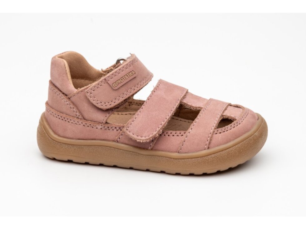 Protetika - Detské dievčenské barefoot sandálky DIZY PINK