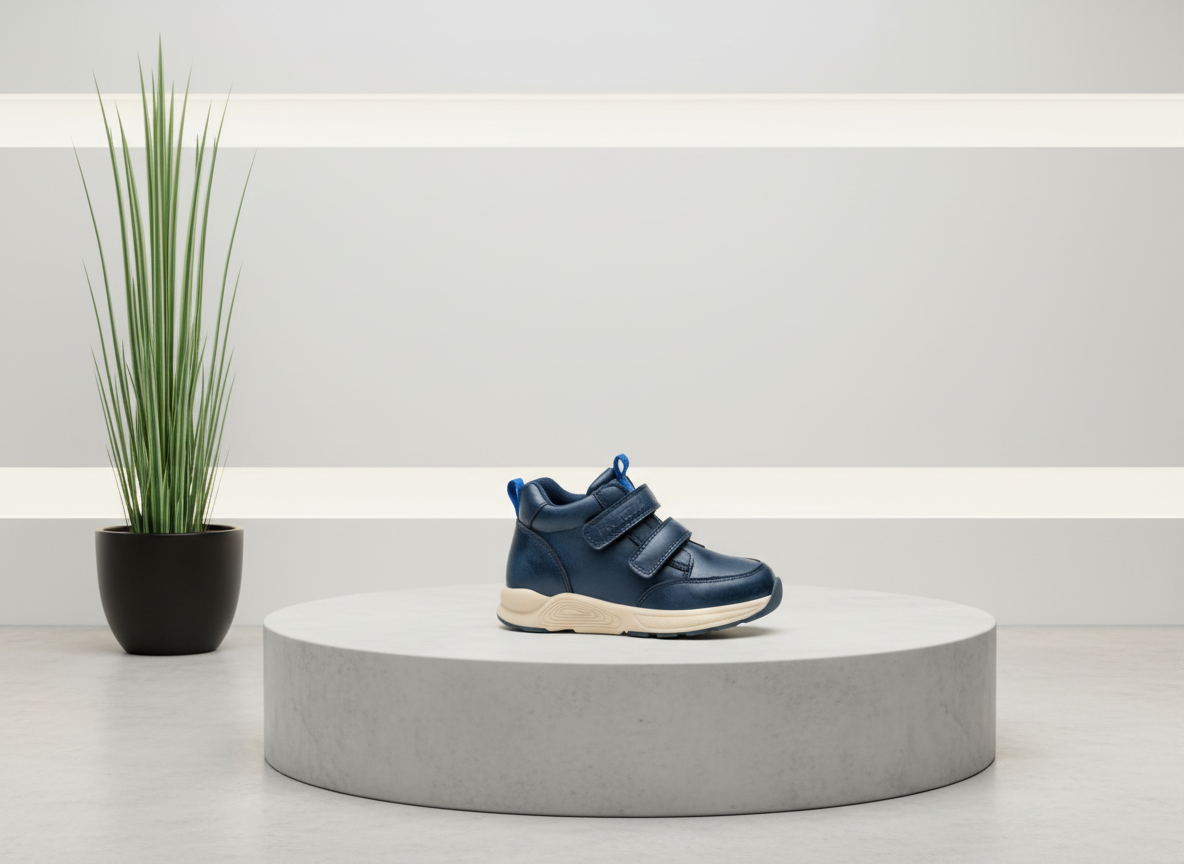 Protetika - Detské prechodné topánky AXEL NAVY