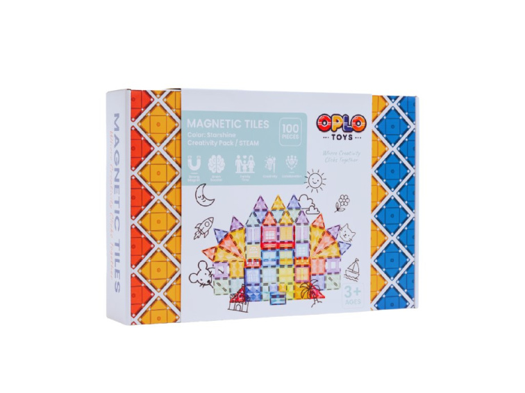 MAGNA-TILES Magnetická stavebnica Cars 2 dielna Blue/orange