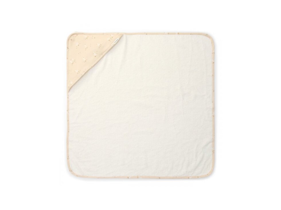 Little Dutch Osuška s kapucňou 75x75 cm Husa Newborn Naturals