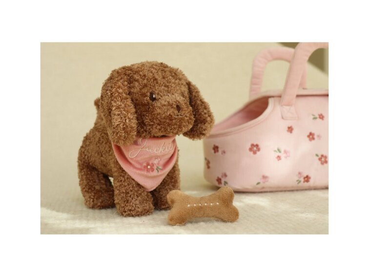 Little Dutch Psík plyšový Jackie v kabelke