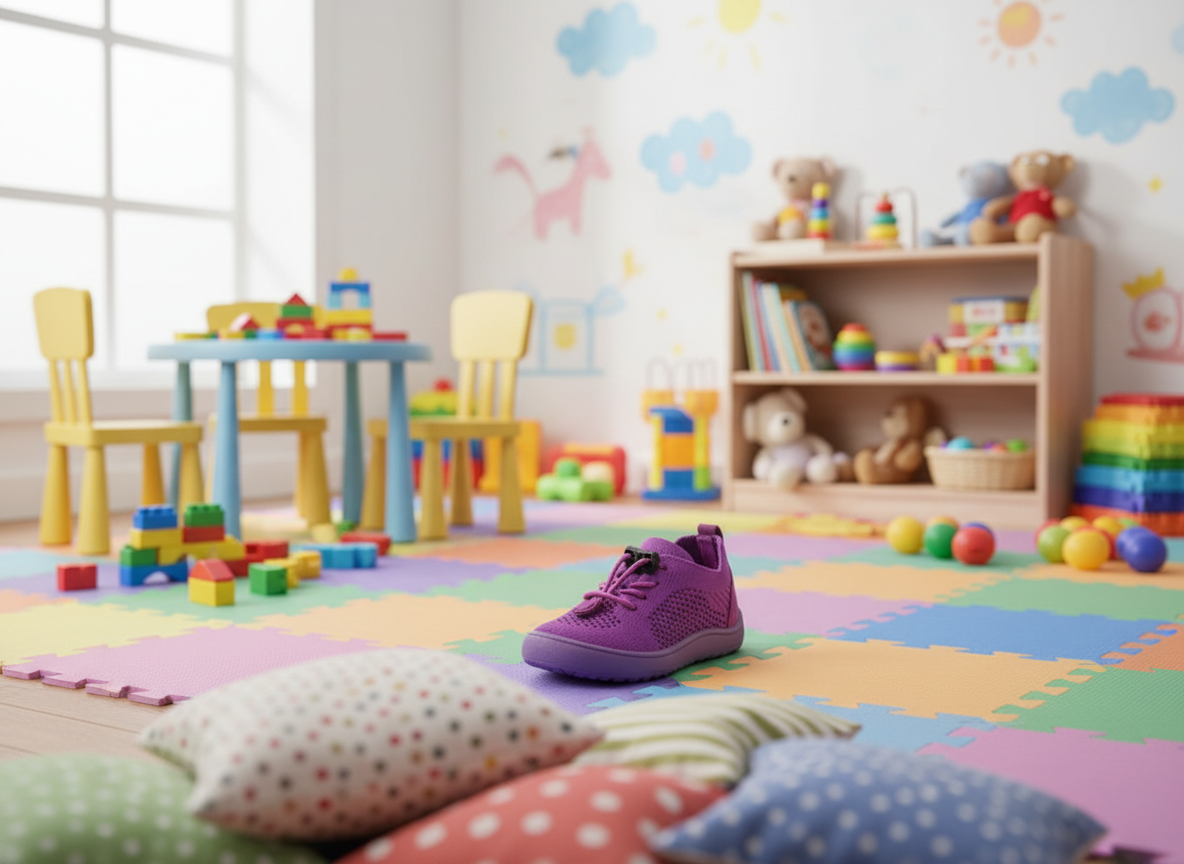 Protetika - Detské prechodné barefoot tenisky GAEL FUXIA