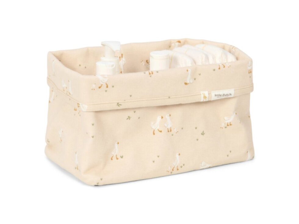 Little Dutch Košík textilný veľký Husa Newborn Naturals