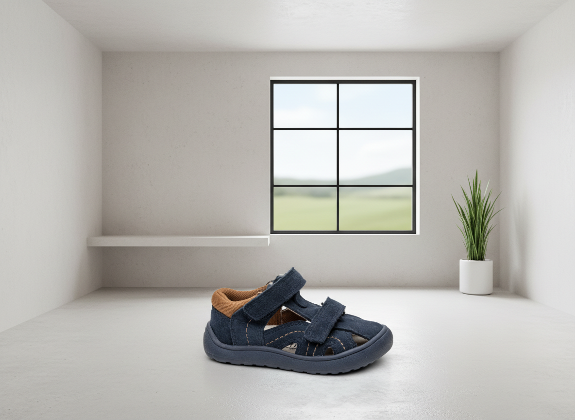 Protetika - Detské chlapčenské barefoot sandálky RIK