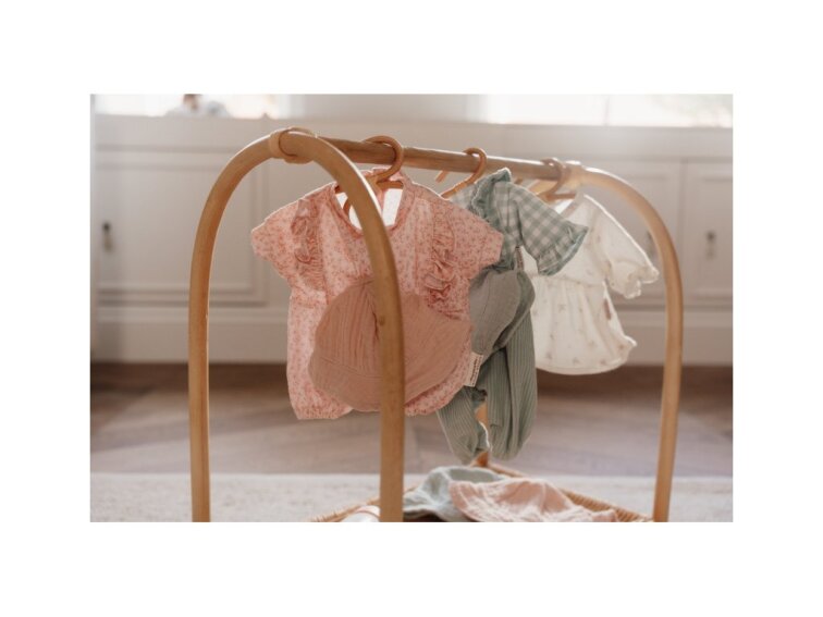 Little Dutch Oblečenie pre bábiku Baby Green Check