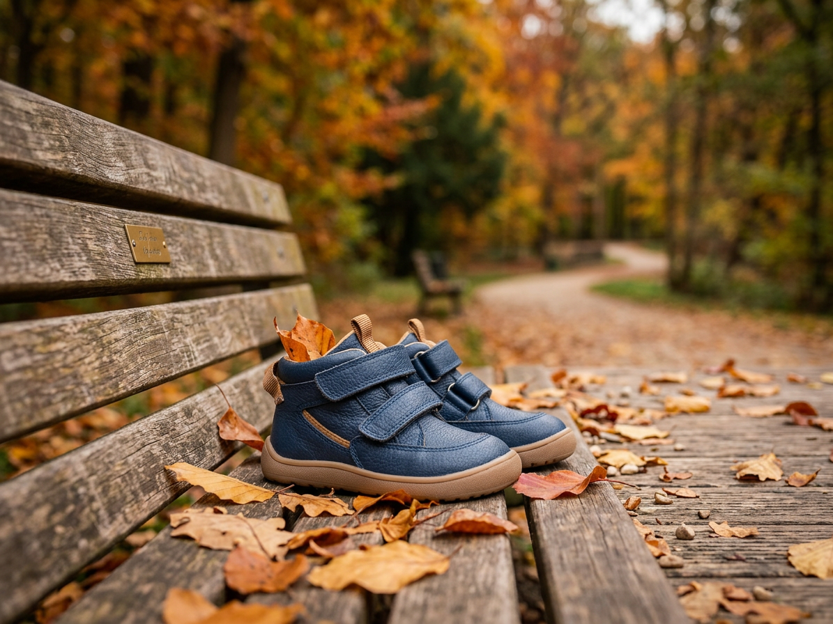 Protetika - Detské prechodné barefoot topánky MARK NAVY