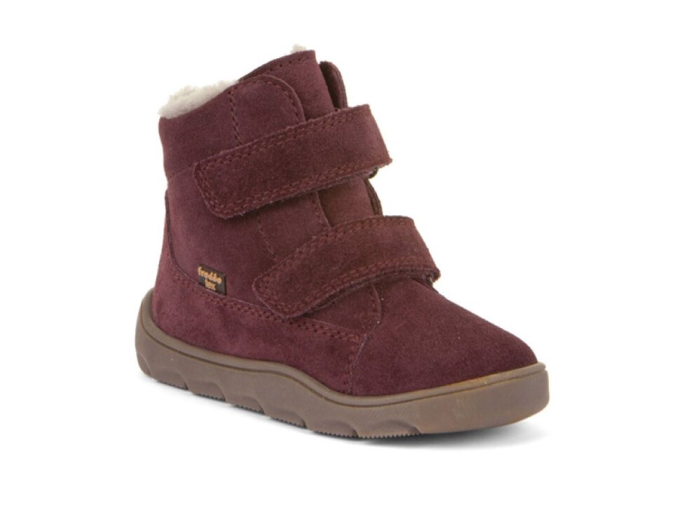 Froddo - Detské barefoot topánky ZERU TEX FURRY G2110151-4 BORDEAUX
