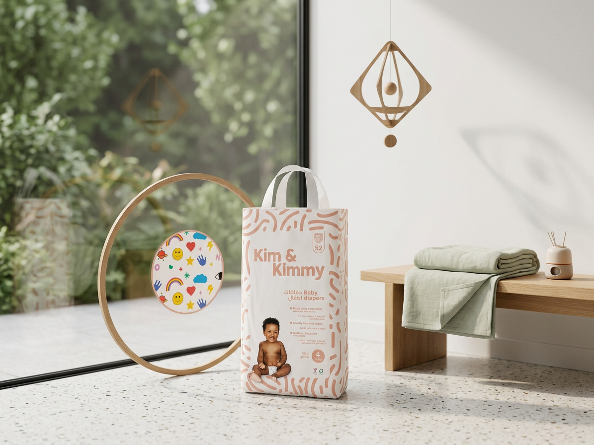 Kim & Kimmy - Jednorázové detské plienky Veľkosť 4 (9 - 14kg) - 52 ks