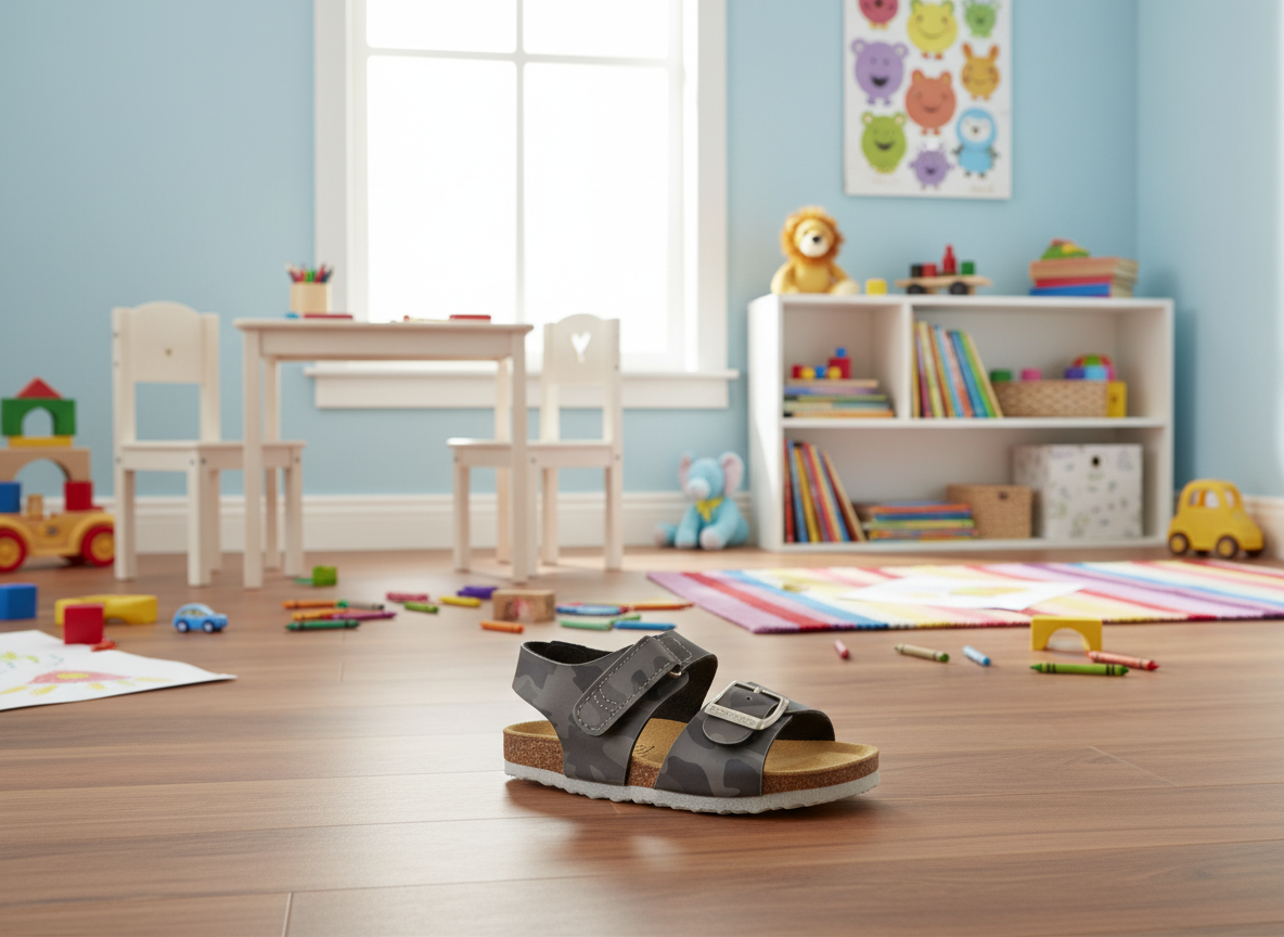 Protetika - Detské rehabilitačné sandálky ORS T97 Maskáč šedý