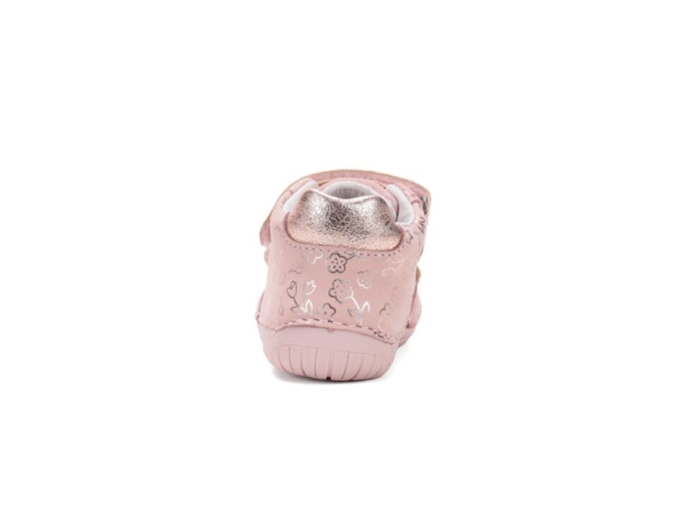 D.D. Step- Detské barefoot prechodné topánky S070-52724 Baby pink