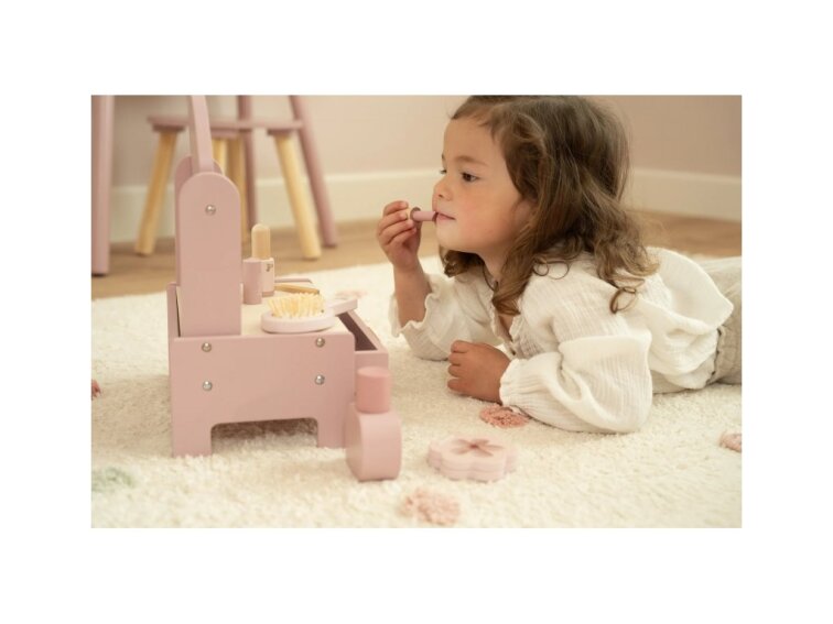 Little Dutch Toaletný stolík drevený Pink