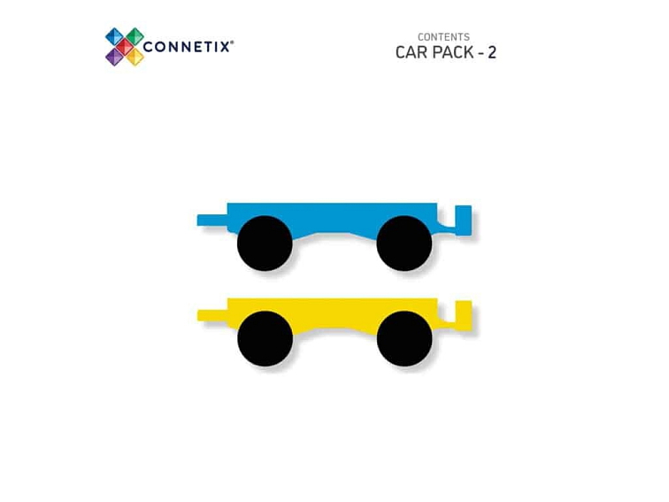 Connetix magnetická stavebnica - Rainbow Car Pack 2ks