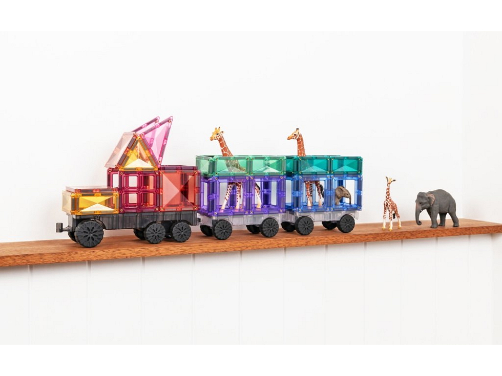 Connetix magnetická stavebnica - Pastel Transport Pack 50 ks