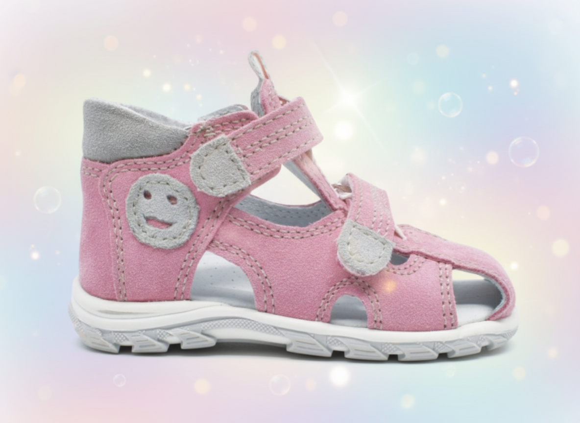 Protetika - Detské rehabilitačné sandálky T102 Ruzovo sivé