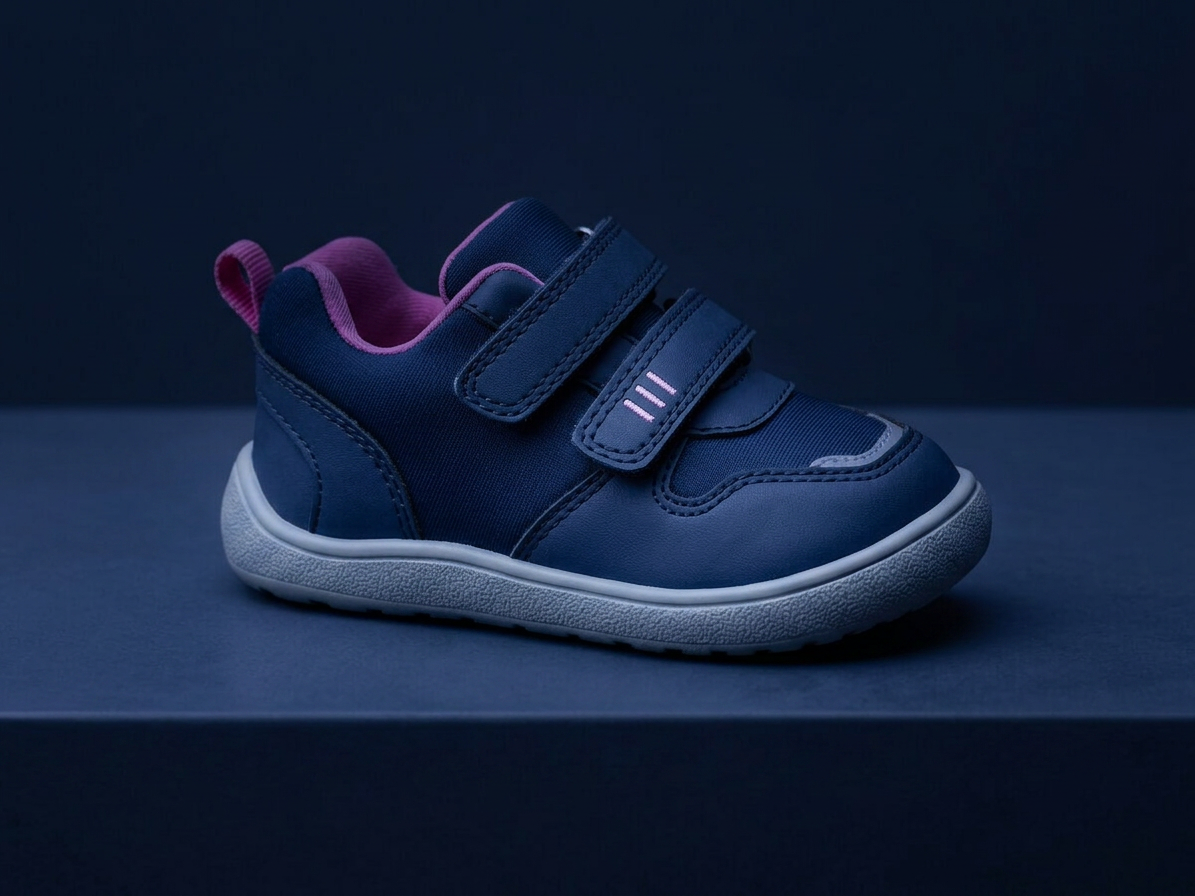 Protetika - Detské prechodné barefoot topánky PERSY NAVY