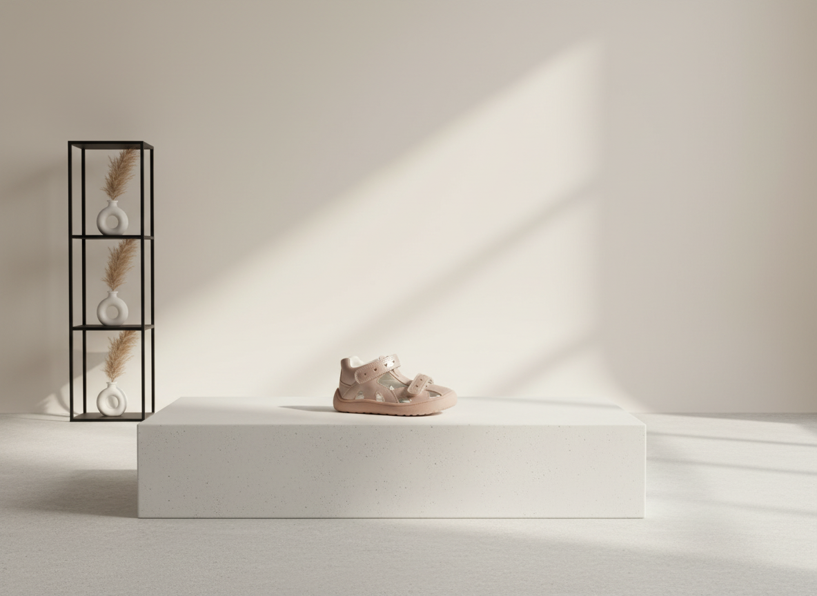 Protetika - Detské dievčenské barefoot sandálky HANA PINK