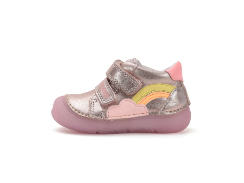 D.D. Step - Detské dievčenské prechodné topánky S082-52351A Champagne