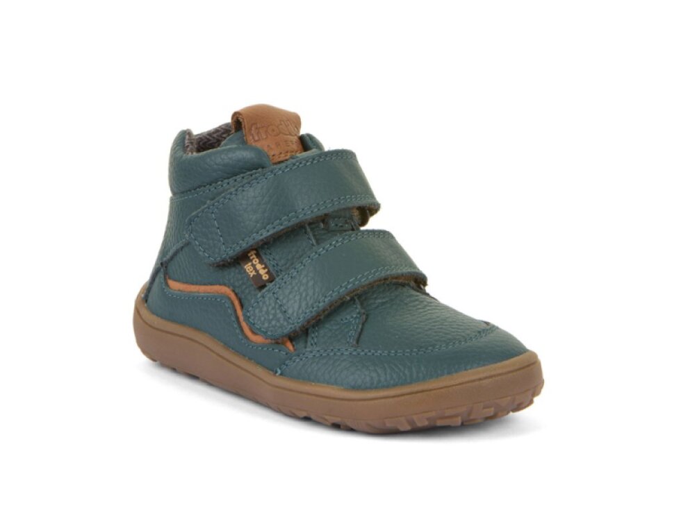 Froddo - Detské barefoot topánky AUTUMN TEX LEAHTER 3110264-4 PETROLEUM