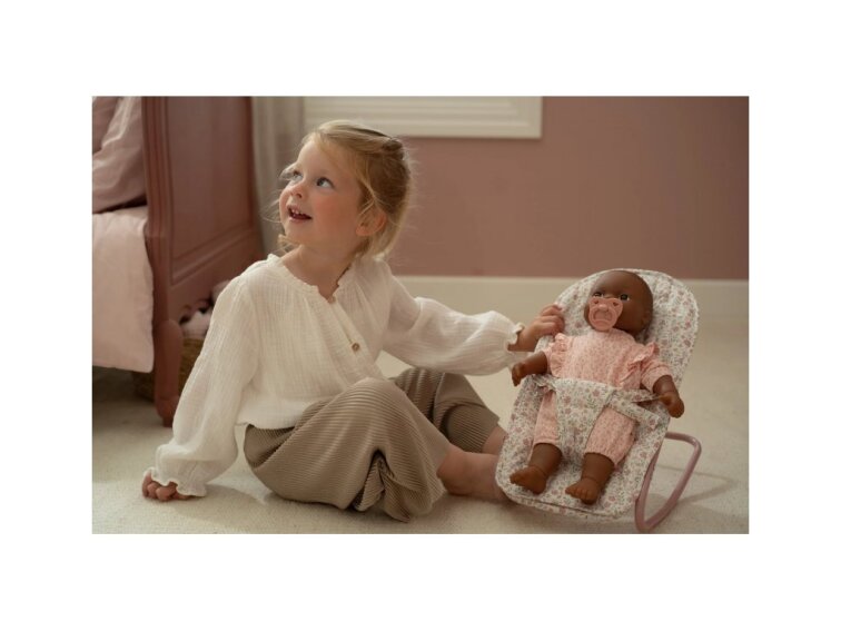 Little Dutch Hojdacie lehátko pre bábiky Soft Flowers