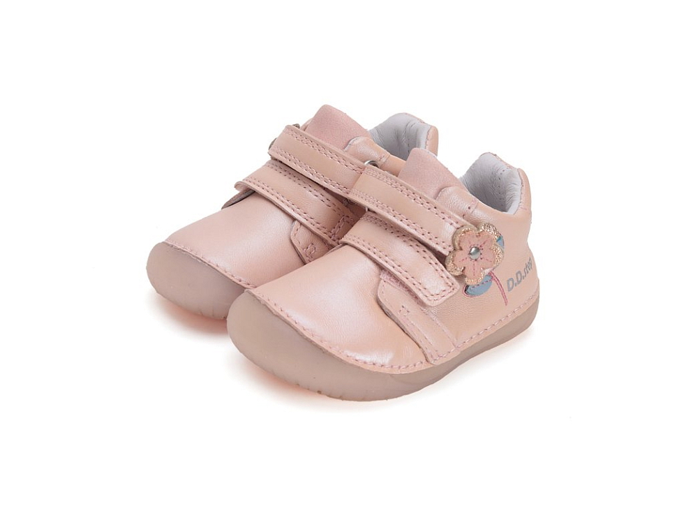D.D. Step - Dievčenské prechodné barefoot topánky S070-51171 Baby Pink