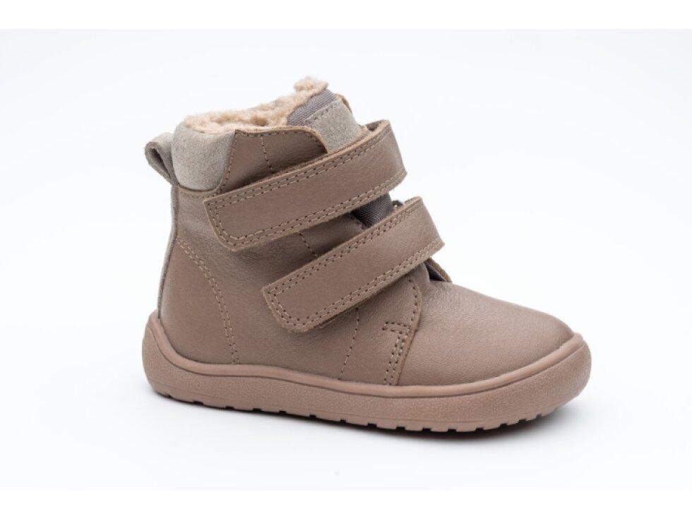 Protetika - Detské zimné barefoot topánky BEKA DARK PINK