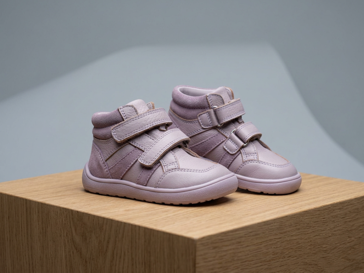 Protetika - Detské prechodné barefoot topánky KIRK PURPLE