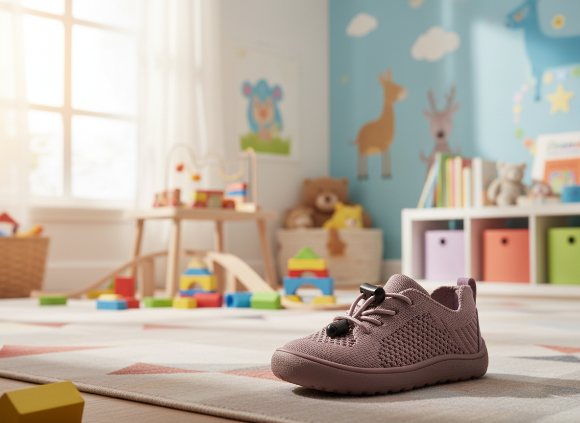 Protetika - Detské dievčenské barefoot topánky GAEL OLD PINK