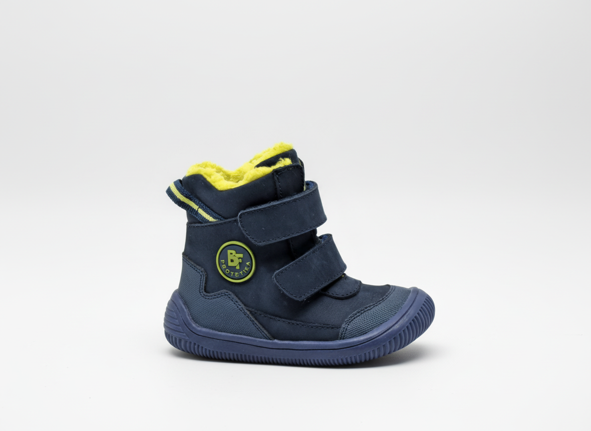 Protetika - Detské zimné barefoot topánky TARIK DENIM