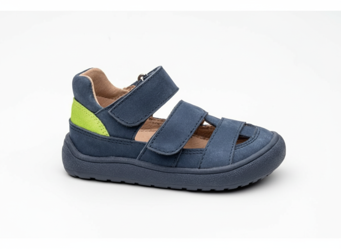 Protetika - Detské chlapčenské barefoot sandálky DIZY NAVY